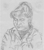 Elly Strobach Königová - kresba Františka Rabela