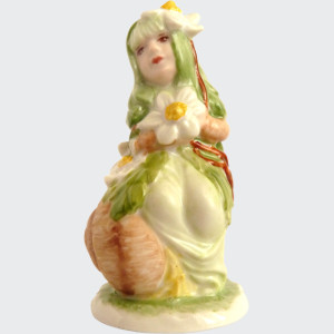 Sasanka - porcelánová miniatura šnečího človíčka ze sběratelské kolekce Šnečí lidičky