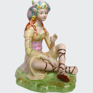 Víla Velenka - porcelánová figurka víly ze sběratelské kolekce Šnečí lidičky